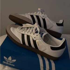 Adidas Samba White and Black Sneakers